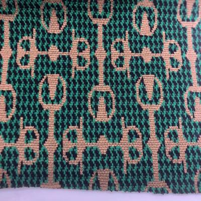 China Home Textile Knitting Jacquard Fabric 46%Polyester 51%Rayon 3%Sp 160CM 280GSM F01-DS62737 for sale