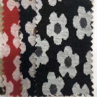 China Assorted Knitting Jacquard Fabric Medium 97% Polyestern 3% Spandex 165CM F01-JY15366 for sale