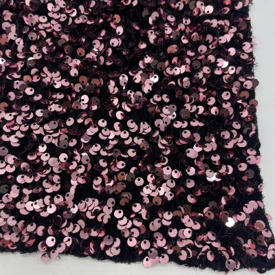 China Sequins Glitter Embroidery Fabric Garment Home Textile M05-009 for sale