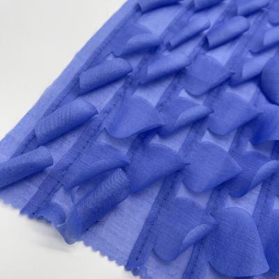 Китай Напечатанная хлопчатобумажная шифли вышивка ткань экологически чистый M10-002 продается