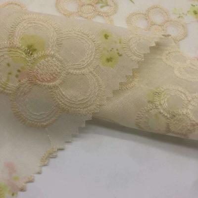 China Garment Various Weight Embroidery Cotton Fabric M04-LK008 for sale
