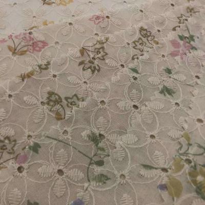 China Fabric Embroidery Cotton Material For Garment And Home Textile M04-LK007 for sale