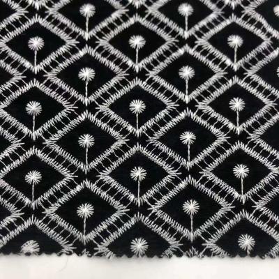 China Gedrukt katoenen linnen borduurstofmateriaal M04-LK027 Te koop