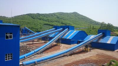 China Quarry Mining Transfer Belt Conveyor 1200mm B500 Black brown for sale