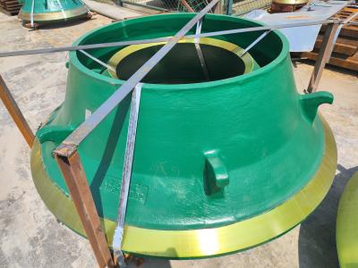 China Mn18cr2 CH430 Cone Crusher Bowl Liner , Feed Cone Mining Crusher Wear Parts for sale