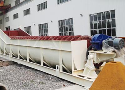 China 11KW*2 Sand Sieve Vibrating Screen Machine 240 TPH Gravel Screw Spiral Large Capacity for sale