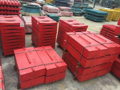 China Placas del oscilación de los recambios de la trituradora de piedra del impacto, alta barra del soplo de Chrome del alto manganeso en venta