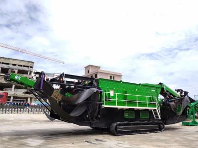 China 50Kw Crawler Mobile Crusher Machine 180 TPH Portable Concrete Conveyor for sale