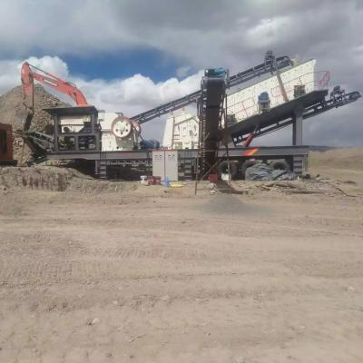 China Used Mobile Crusher Machine PF1010 60 TPH for sale