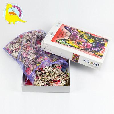 China Wooden Custom Puzzle Manufacturer For Adult Glossy Varnish 1000 Pcs Jigsaw Puzzle for sale