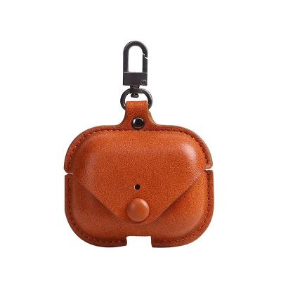 China Shockproof Luxury Cell Phone Case PU Leather For Airpods Pro for sale