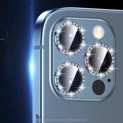 China Metal Diamond Tempered Glass Camera Lens Protector Aluminium Alloy for sale