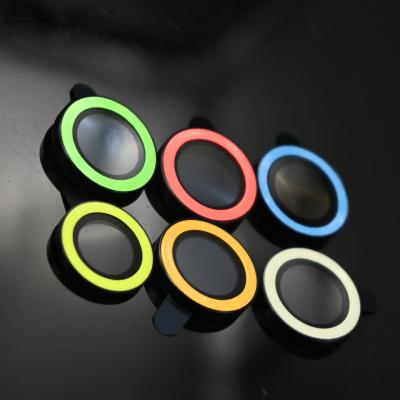 China 3D Metal Luminous Screen Protector Luminous Camera Ring For IPhone 12 Promax for sale