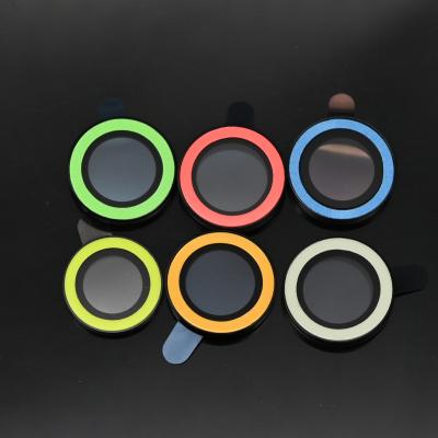 China Película protectora de vidrio templado de cámara fluorescente para el iPhone 13 Pro en venta
