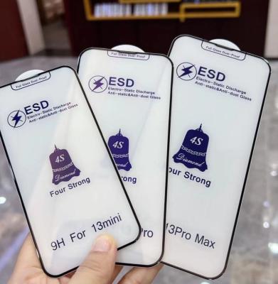 China HD-glas ESD-schermbeschermer anti-stof Iphone 13 Pro-schermbeschermer Te koop