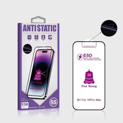 China Anti Static Anti Smudge Screen Protector ESD 0.4mm For IPhone 14 Pro Max for sale