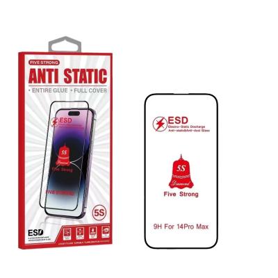 China Protector de pantalla antiexplosión ESD vidrio templado para el Iphone 14 Pro Max en venta