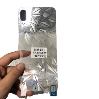 China PET Mobile Back Printed Sticker Anti Scratch Tempered Glass Screen Protector 0.2mm for sale