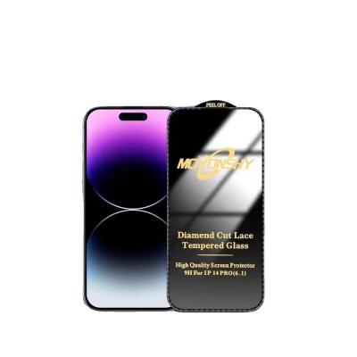 China MOYONSHY  Diamond edge large arc edge precise full screen coverage glass for iphone 14 for sale