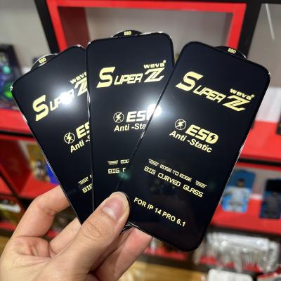 中国 SUPER Z Tempered Glass Screen Protector 0.4mm For IPhone 15 Pro Full Glue Explosion Proof 販売のため