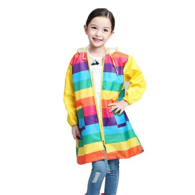 China Rainbow Pattern Lined Kids Raincoat For Unisex SGS Approved Multisize for sale