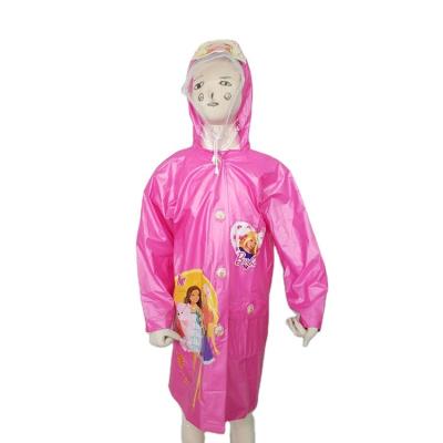 China 0.18mm Kids Long Rain Jacket , Reusable boys lightweight waterproof coat for sale
