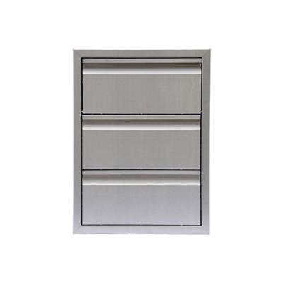 China Custom Stainless Steel Bbq Doors And Drawers For Outdoor Kitchens Flush Mount 68 Lbs for sale