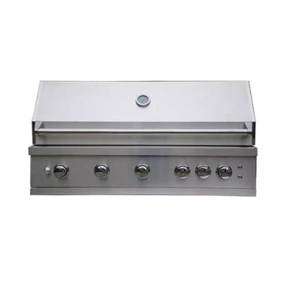 China 48 Inch 5 Burner Built In Gas Grills For Outdoor Kitchen Bbq With Side Burner for sale