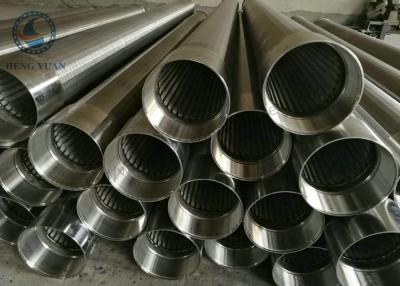 China Heavy Type Slotted Screen Pipe , Stainless Steel Water Well Screen Tube for sale