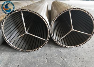 China Slot Continuous Cylinder Wedge Wire Mesh Anti - Corrosion ISO9001-2008 Listed for sale