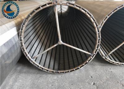 China Materiales del acero inoxidable del control de la arena de la malla de alambre de la cuña de la forma de V de la filtración en venta