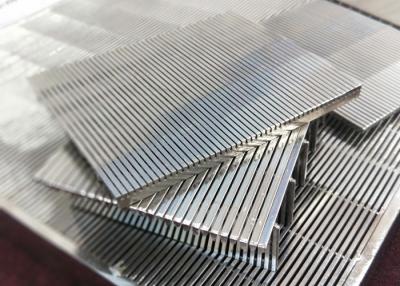 China Johnson Slot Sieve Wedge Wire Screen Panels Plate Stainless Steel For Pulp Filtration for sale