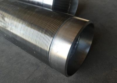 China Corrosion Resistant Wire Wrapped Screen , SS Cylinder Screen With Bevel Ends for sale