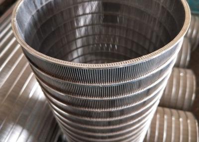 China Cylindrical Ss 304 Wedge Wire Screen Pipe Welded From Inside To Outside Filter for sale