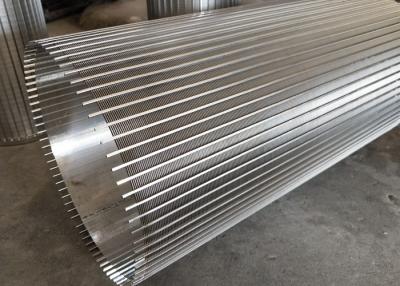 China Funnel Type Rotary Screen Drum / Reverse Wedge Wire Screen Cylinders for sale