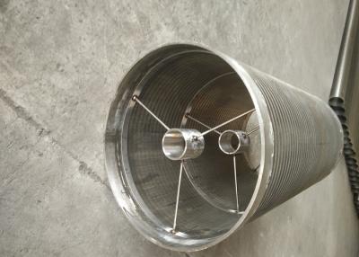China Resistência de corrosão giratória profissional do filtro de tela do cilindro de Johnson da tela da areia à venda