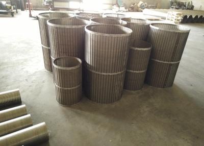 China Anti Corrosion Rotary Screen Drum , Durable Johnson Wire Cylinder Basket for sale