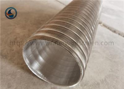 China Stainless Steel Slot 40 Reverse Wedge Wire Screen Wound Cylinder for sale