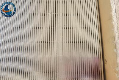 China la pantalla de alambre de acero inoxidable de la cuña ranurada de la longitud de los 4m artesona para el filtro de la comida en venta