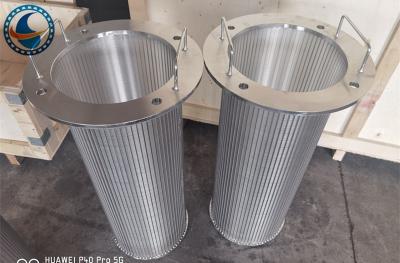 Chine Cylindre de filtre de l'acier inoxydable 316l Johnson Vee Wire Screen Screw Extruder de l'identification 50mm à vendre