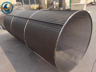 China 304 Ss Slotted Wedge Wire Screen Pipe For Mineral Aggregate Processing for sale