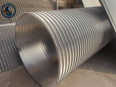 China Reversed Profile Slotted Wedge Wire Pipe Stainless Steel 304 for sale