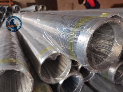 Chine 4-1/2 le » fil de la fente 40 a enveloppé le tuyau, résistance à la corrosion de tuyau de filtre pour puits à vendre
