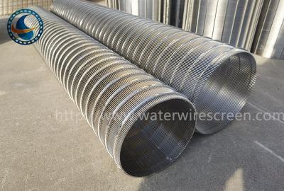 China Ss 304 Profile Reverse Wedge Wire Screen Drum Filter Cylindrical for sale