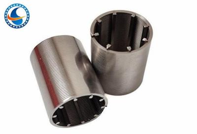 China Slot 0.025mm Wire Wrapped Pipe Continuous Slot Cylinder for sale