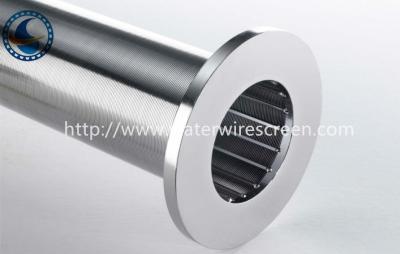 China Stainless Steel 304l Wedge Wire Screen Pipe Acid Washing Surface for sale