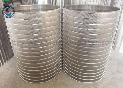China Stainless Steel 304 V Slot Johnson Wedge Wire Screens Centrifuge Filtration for sale
