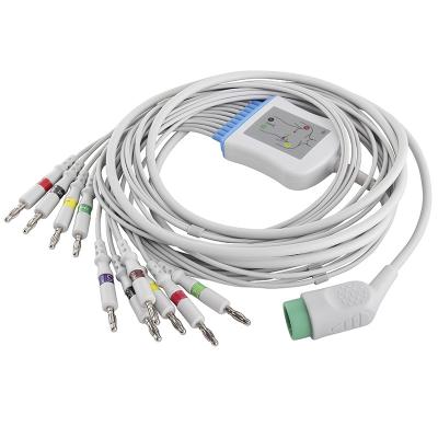 Chine Le CEI lié directement compatible 4.0Banana de câble et de fils d'électrocardiogramme de Med-tronic à vendre