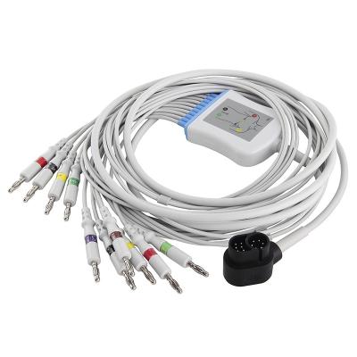 China Welch Allyn Ecg Cable Model:1500 RE-PC-AHA-BAN ECG Cable And Leadwires IEC 4.0Banana for sale