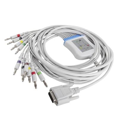 China Mindray DECG-03A M2461A ECG Cable And Leadwires IEC 4.0 Banana Connector for sale